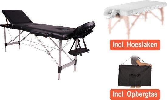 Massagetafel aluminium (relax budget) + hoeslaken, Sport en Fitness, Massageproducten, Niet ingevuld, Verzenden, Niet ingevuld