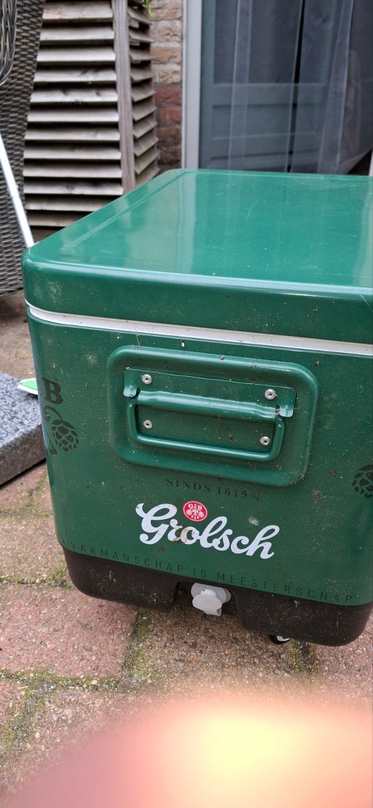 Hagelnieuwe originele grolsch koelbox, Caravans en Kamperen, Ophalen of Verzenden, Zo goed als nieuw, Koelelement