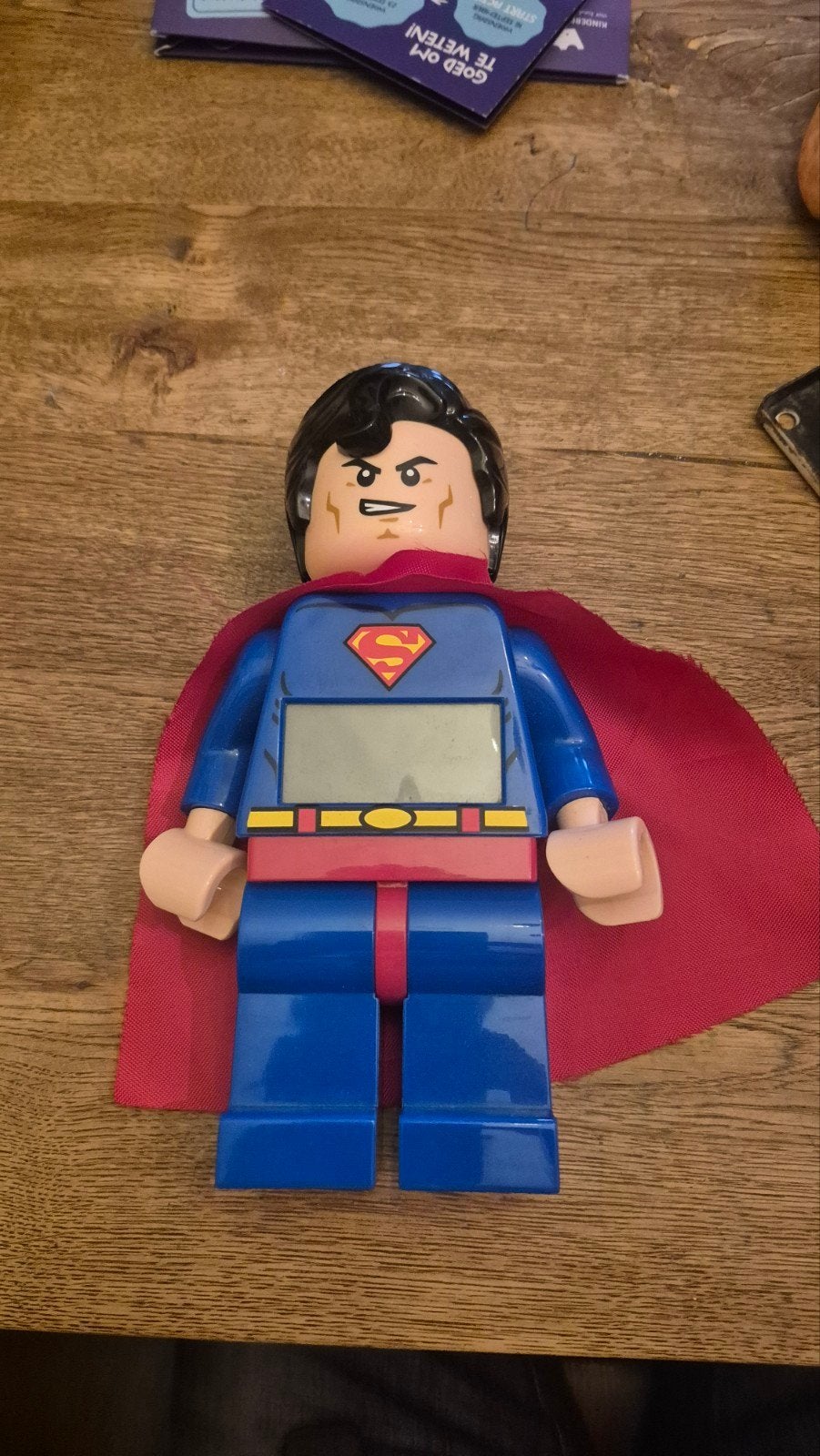 LEGO Superman Wekker - DC Super Heroes, Film en tv, Meerkleurig, Ophalen of Verzenden, Zo goed als nieuw