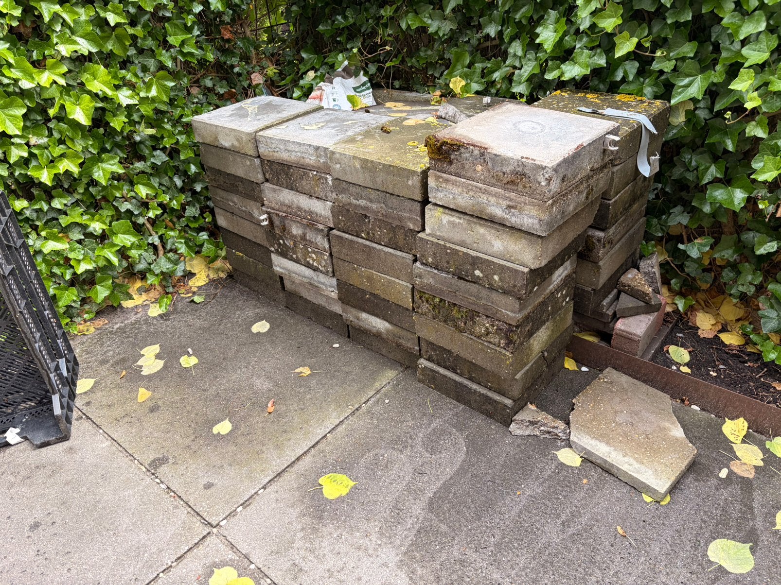 Tegels Stenen 30x30x8 gratis afhalen, Ophalen, Zo goed als nieuw, Beton, Terrastegels
