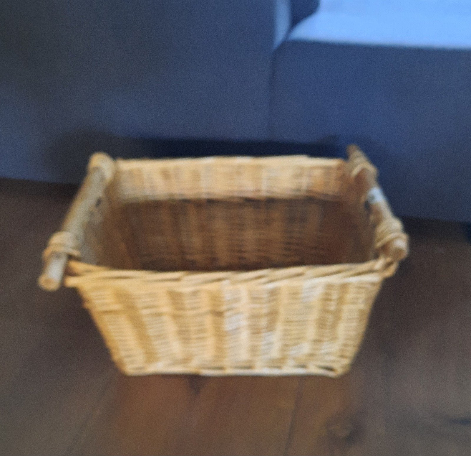 rieten mand, Huis en Inrichting, Ophalen, Rechthoekig, Riet