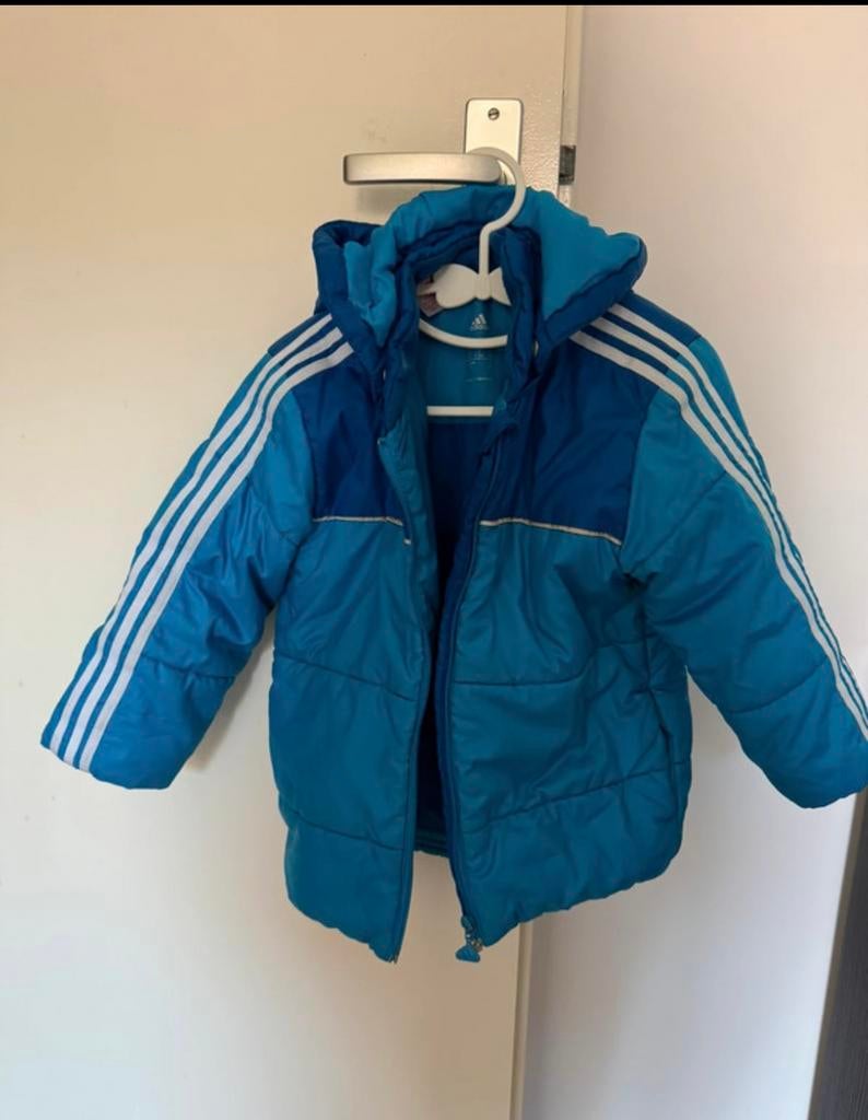 Adidas Kinder Winterjas Blauw Maat 98, Ophalen, Gebruikt, Jongen of Meisje