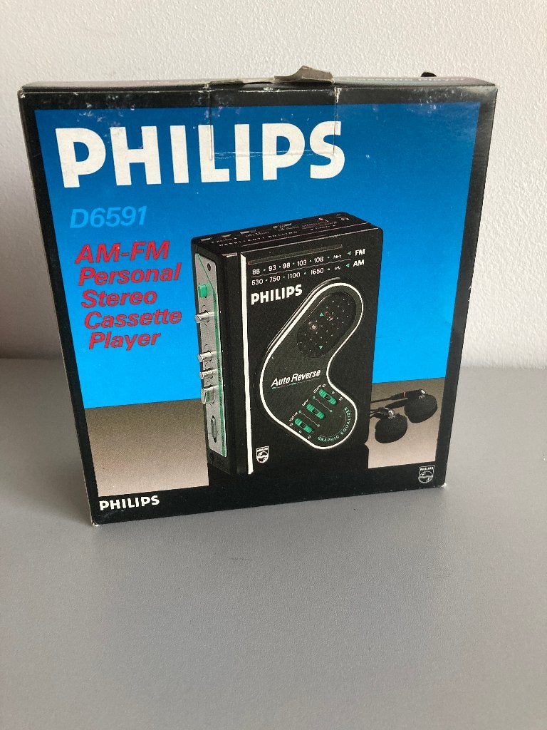 Vintage Philips D6591 Walkman met Doos & Clip (2), Ophalen of Verzenden, Walkman