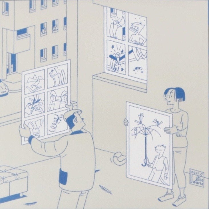 "Joost Swarte" Stripdagen Haarlem 2000 Mint., Antiek en Kunst, Ophalen of Verzenden