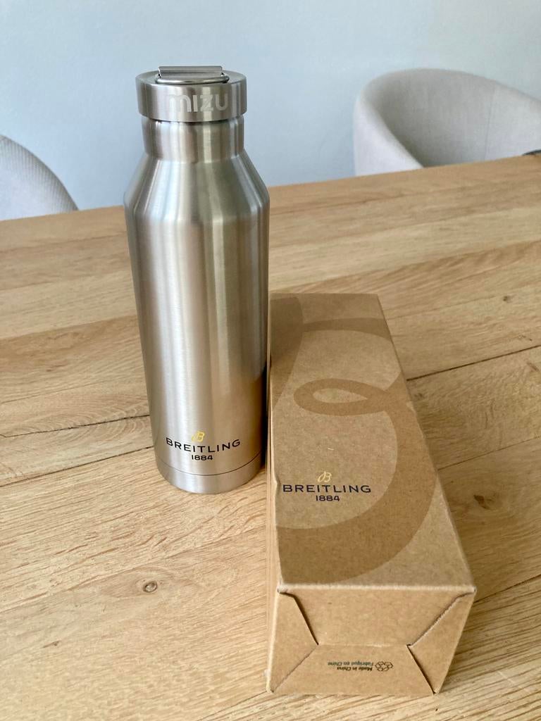 Breitling Stalen Drink Fles -  Nieuw, Ophalen of Verzenden, Nieuw