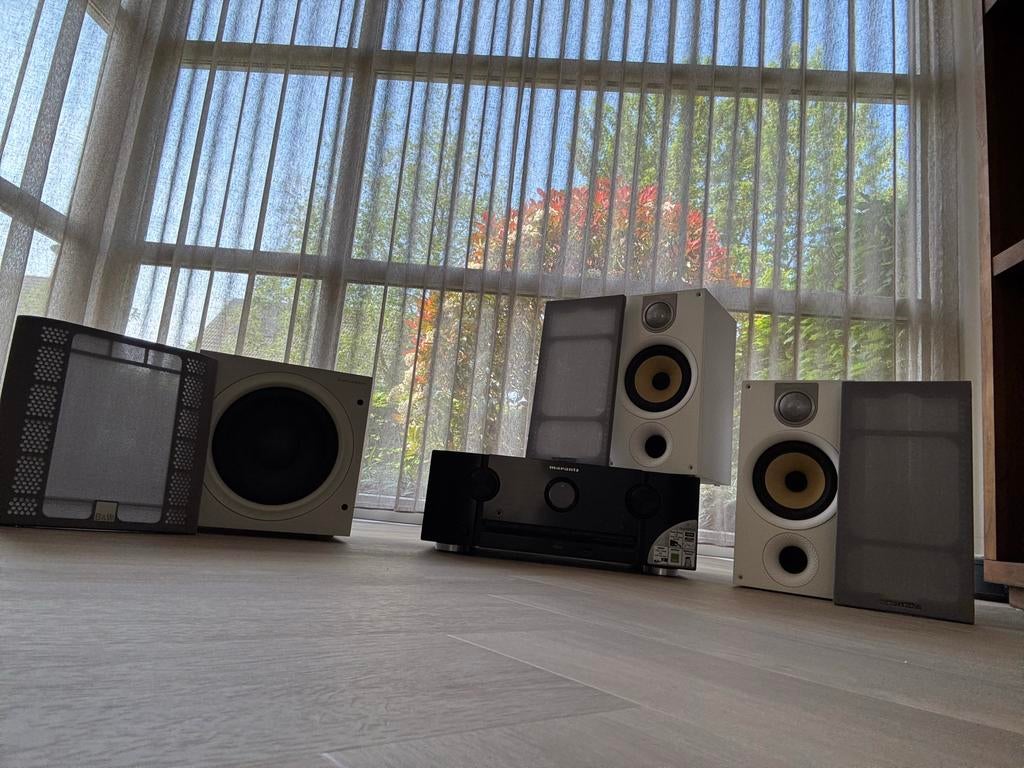 Marantz SR5008 + B&W 686S2 + B&W ASW608 Subwoofer, Ophalen, Zo goed als nieuw, Overige merken