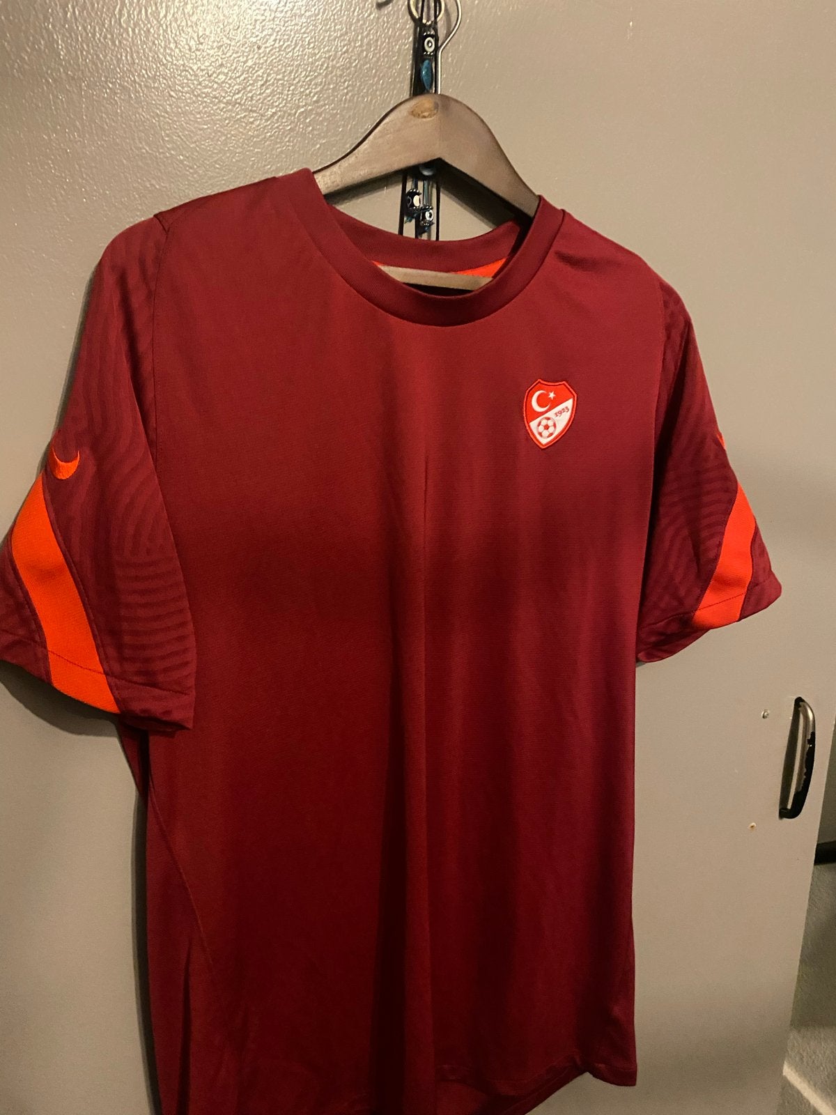 Turkije Voetbalshirt Nike Dri-Fit Maat L, Ophalen of Verzenden, Zo goed als nieuw, Maat 52/54 (L), Rood