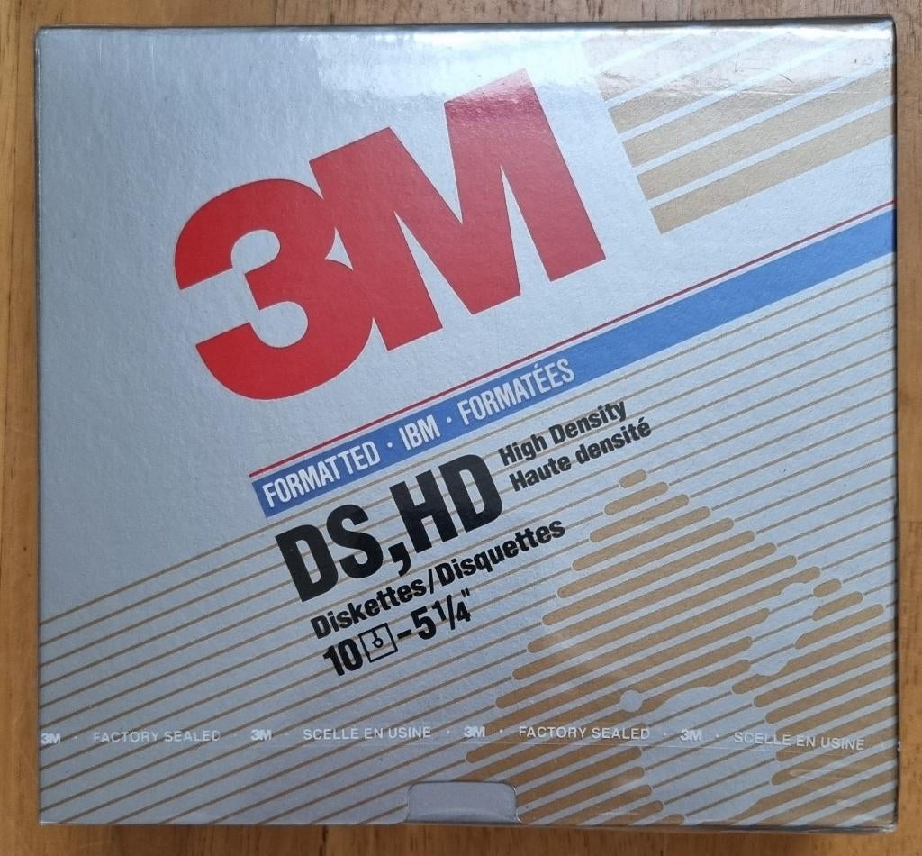 Nieuw, doosje 5 ¼ diskettes floppy's van 3M (DS/HD), Ophalen of Verzenden, Nieuw, Overige typen, 3m