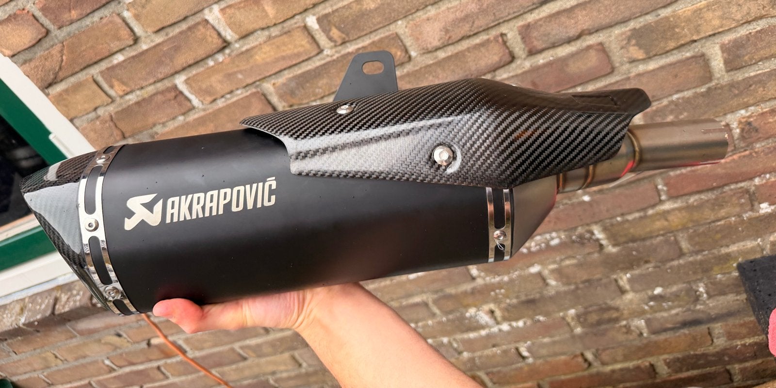 Akrapovic Uitlaat Demper Carbon Honda ADV Forza 350, Motoren, Ophalen of Verzenden, Gebruikt
