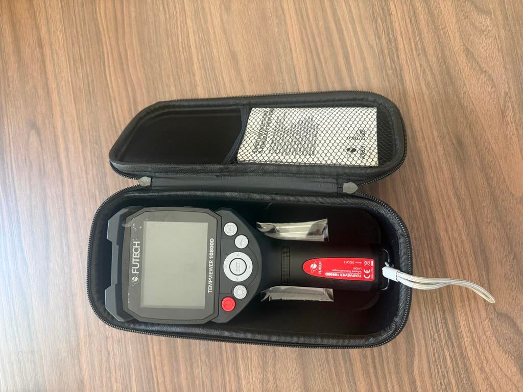 FUTECH TEMPVIEWER 10800D Warmtebeeldcamera, Doe-het-zelf en Verbouw, Meetapparatuur, Ophalen of Verzenden, Zo goed als nieuw, Temperatuur