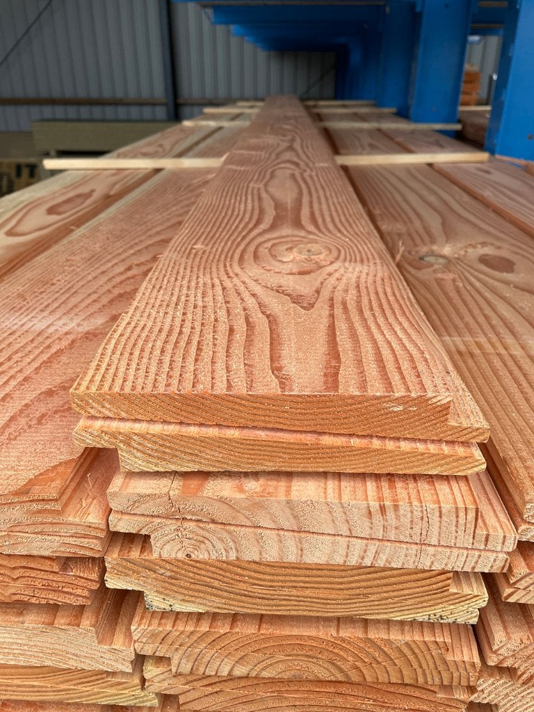 Potdekselplank douglas breed 12-27 x 195 x 3000 mm, Tuin en Terras, Palen, Balken en Planken, Ophalen, Nieuw, 250 cm of meer, Planken