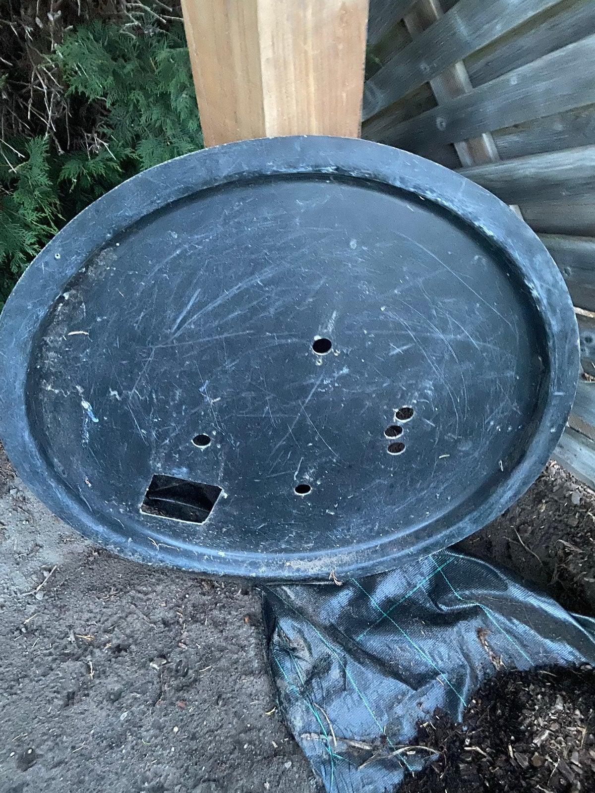 Polyester ronde plaat 88 cm voor waterpartij, Tuin en Terras, Waterpartijen en Fonteinen, Ophalen of Verzenden, Gebruikt, Kunststof