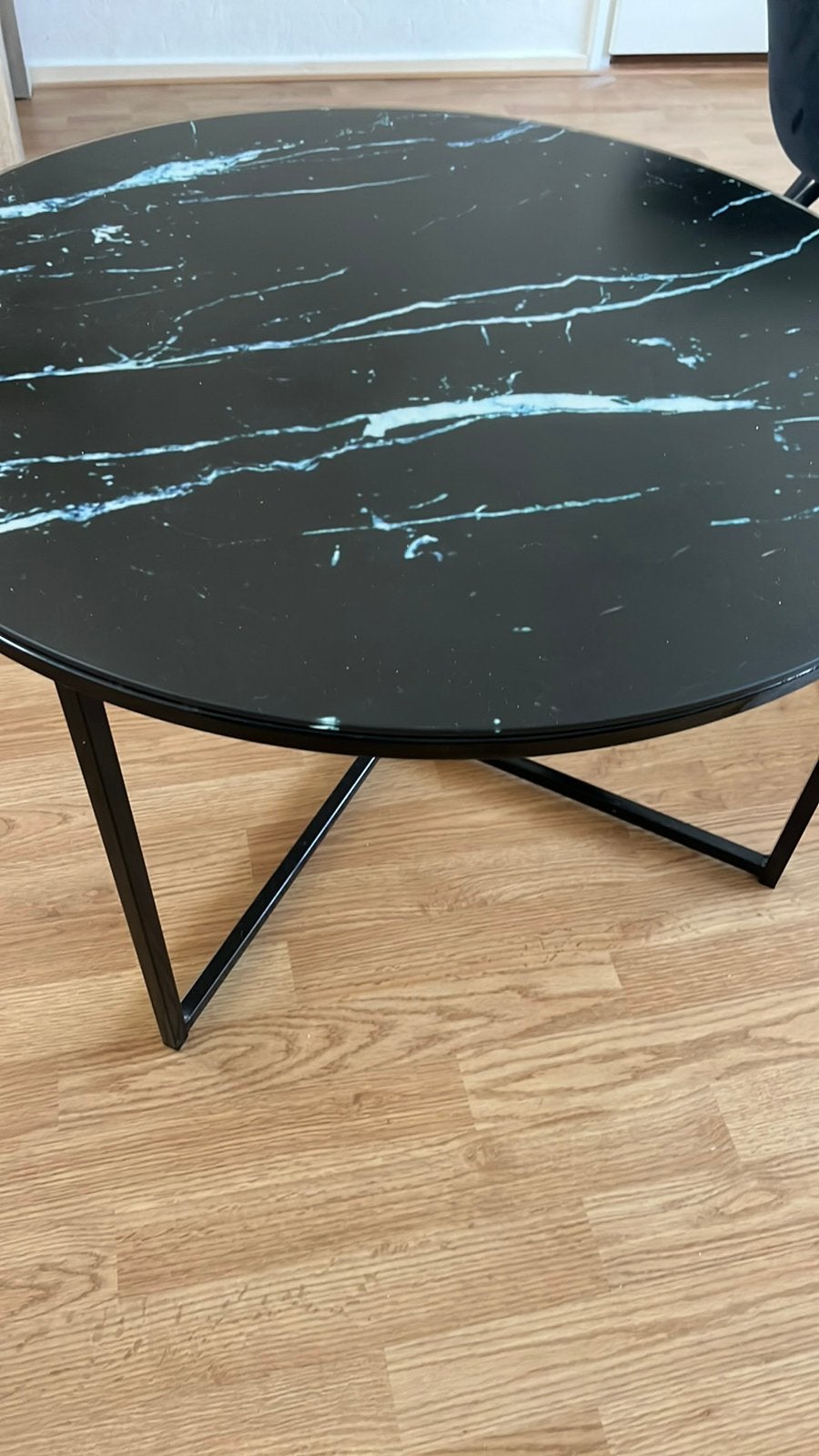 Salontafel marmerlook, Ophalen, 100 tot 150 cm, 50 tot 100 cm, Zo goed als nieuw