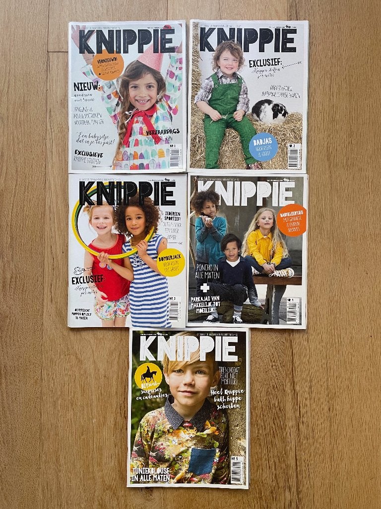 5x Knippie 2016 | mode naaien naaipatronen naaipatroon, Ophalen of Verzenden, Gebruikt, Kind, Knippie