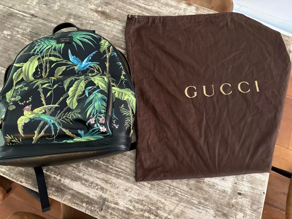 Originele Gucci rugzak met hoes - Zo goed als nieuw, Ophalen, Zo goed als nieuw, Overige merken