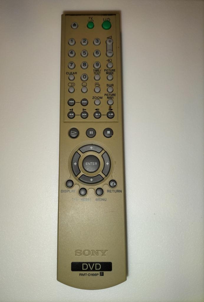 Sony DVD Afstandsbediening RMT-D166P, Ophalen of Verzenden, Gebruikt, Origineel, Dvd