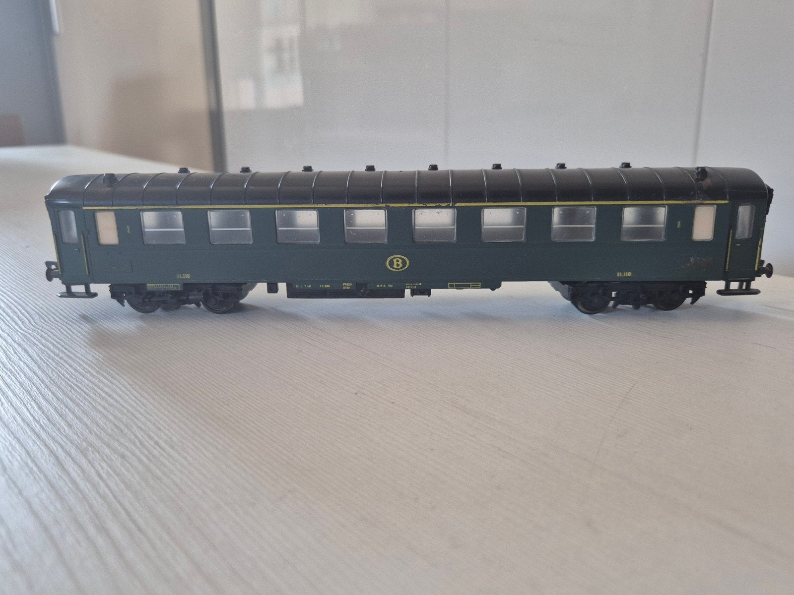 2 Fleischmann H0 NMBS rijtuigen 1520, Hobby en Vrije tijd, Gebruikt, Gelijkstroom, Fleischmann, Wagon