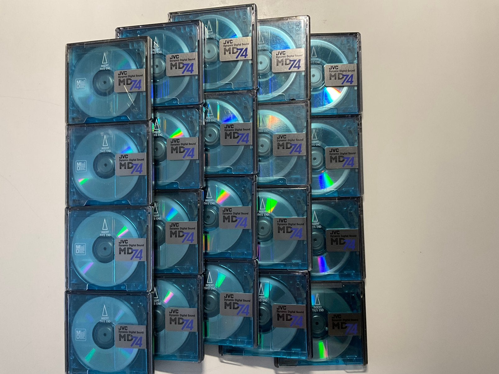 Minidisc’s. JVC GROEN. 20x als nieuw. 74 minuten, Ophalen of Verzenden