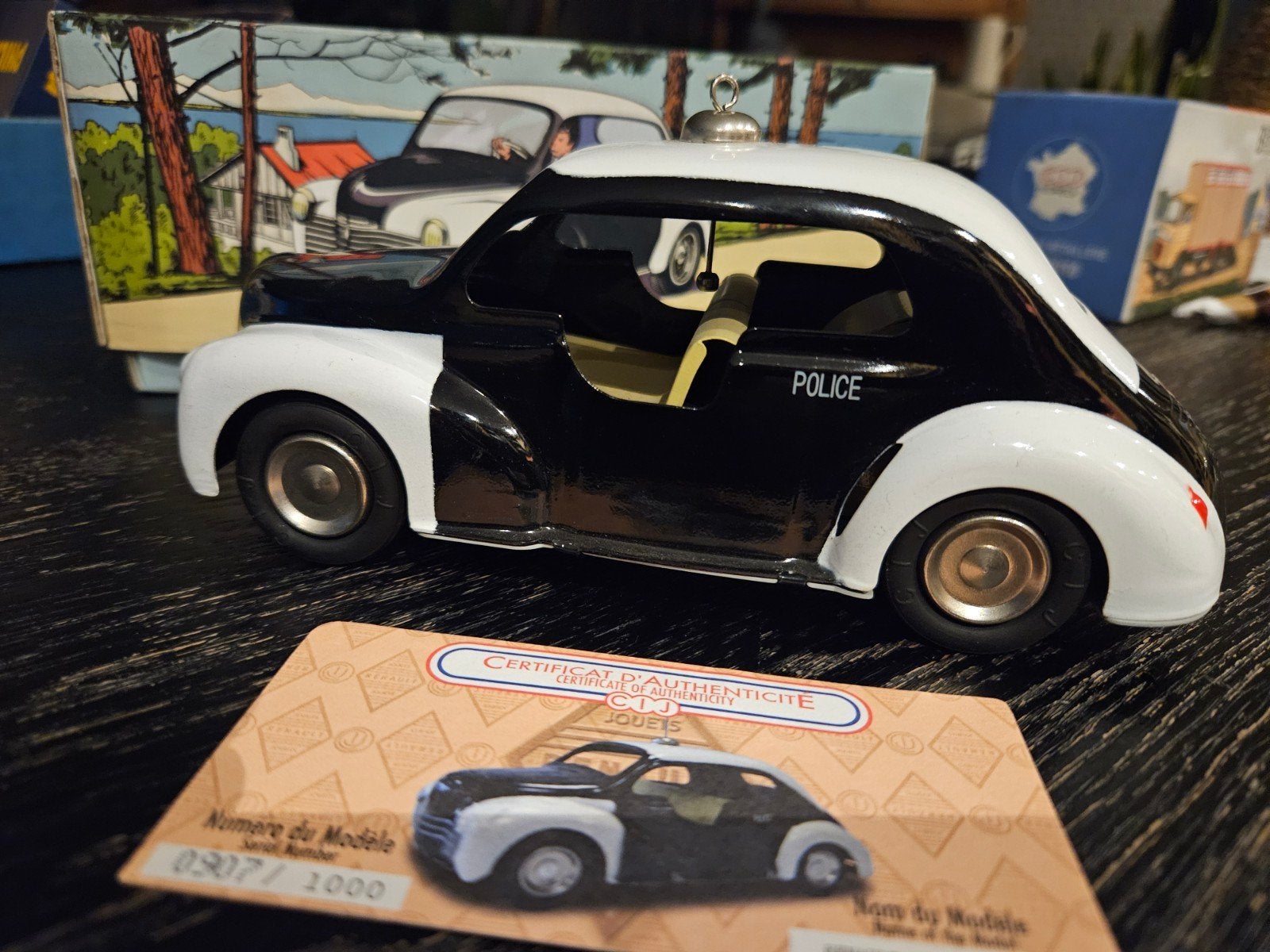 Renault 4CV Police Modelauto - Gelimiteerde Editie, Overige merken, 1:50 of kleiner, Auto, Ophalen of Verzenden