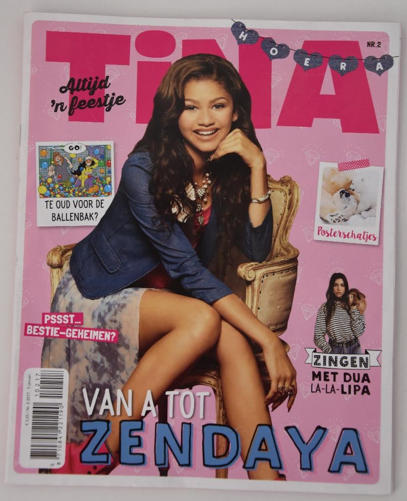 tina tijdschrift meisje tiener nr 2 altijd een feestje 2017, Ophalen of Verzenden, Zo goed als nieuw, Damesbladen