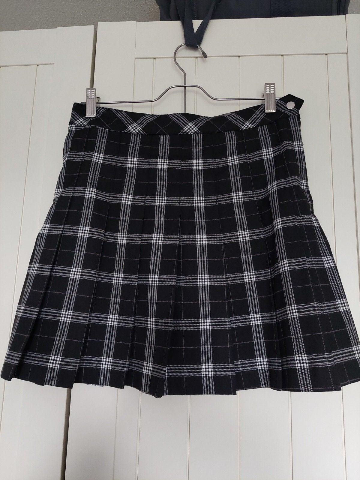 ZGAN zwart/witte plaid rok H&M, Maat 38/40 (M), H&M, Zwart, Ophalen of Verzenden