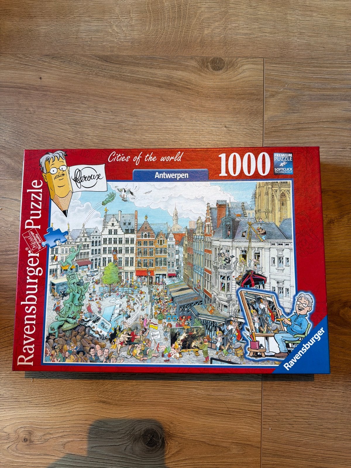 Ravensburger Cities of the World Antwerpen 1000 stukjes, Hobby en Vrije tijd, Ophalen of Verzenden, 500 t/m 1500 stukjes, Gebruikt