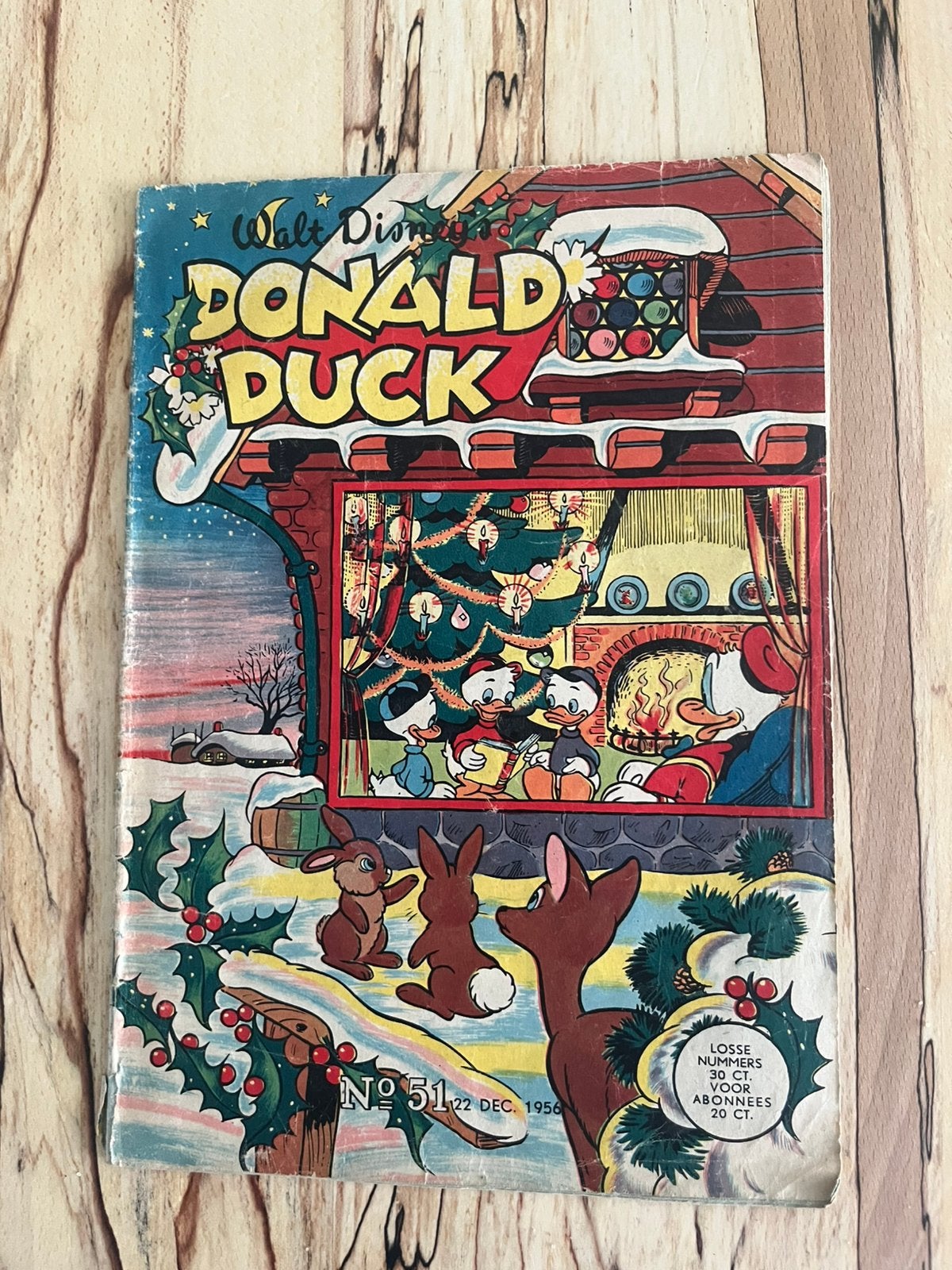 Diverse jaargangen Donald Ducks + 2 van1956 en 1 van 1955, Meerdere stripboeken, Ophalen, Gelezen