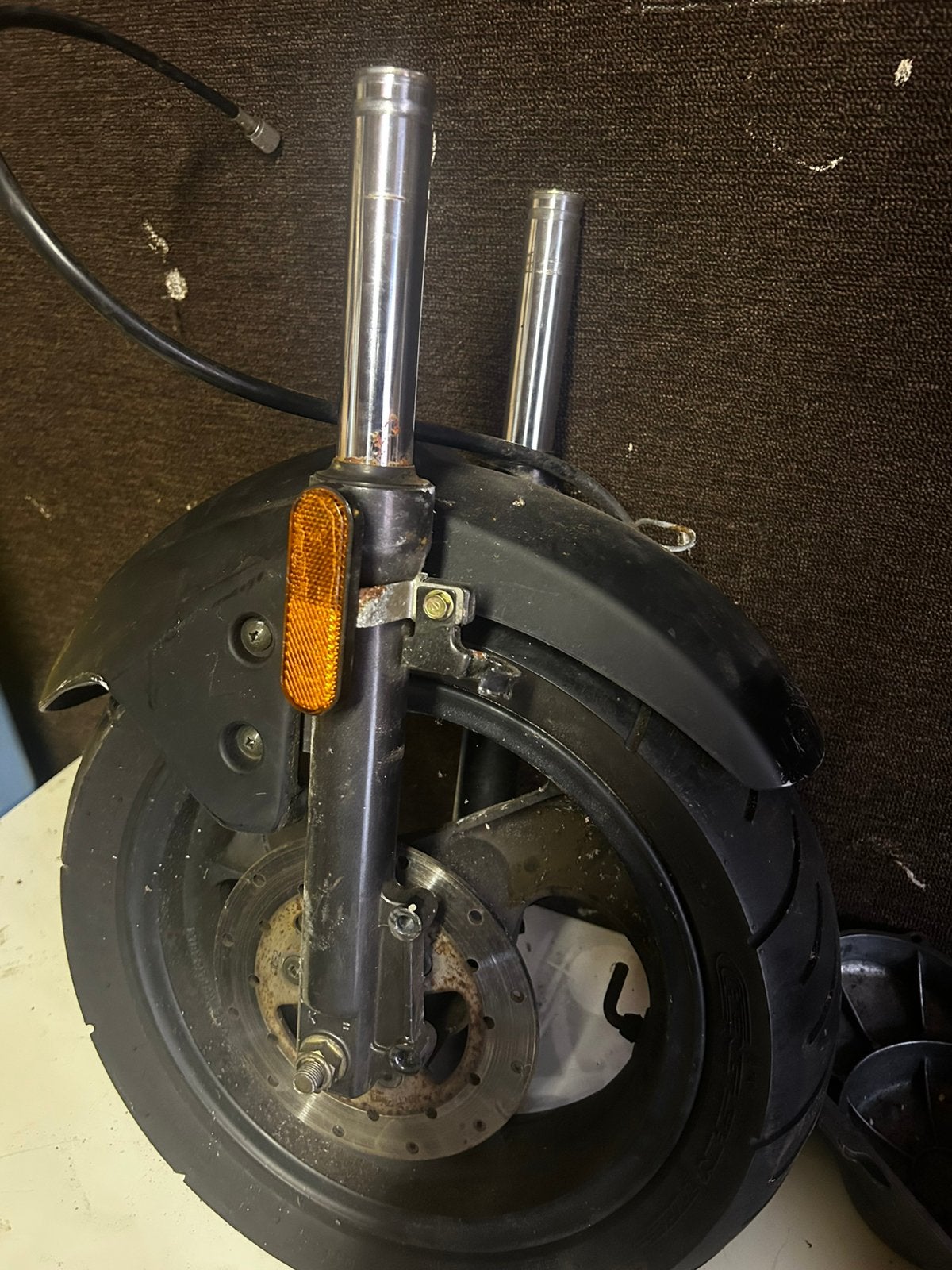 Sym orbit 2 voorvork met wiel, Ophalen, Zo goed als nieuw, Overige typen