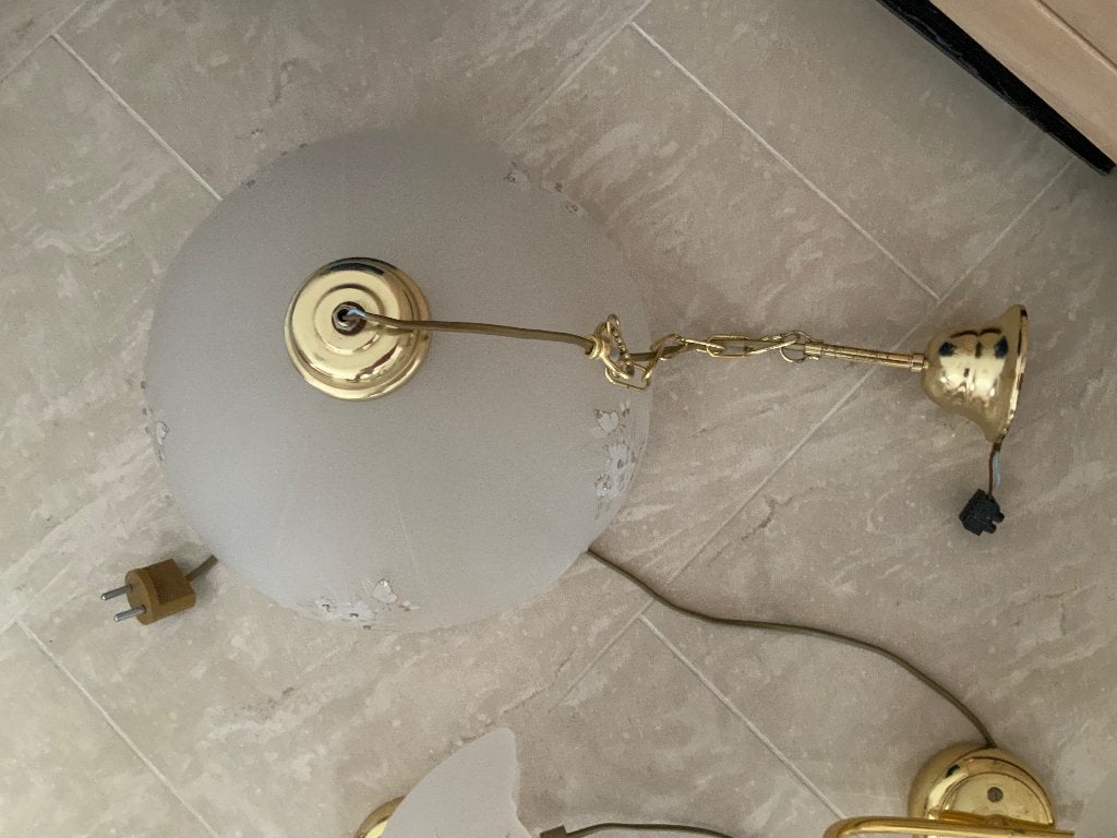 Hanglamp met bijbehorende wandlampjes, Ophalen of Verzenden, Minder dan 50 cm