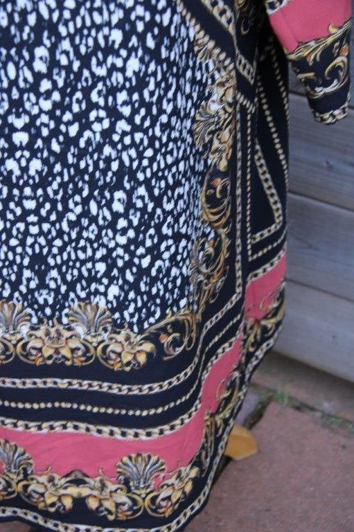 Jurk zwart/ bruin/ offwhite Yoek mt 46/48 Vaste prijs, Yoek, Zwart, Maat 46/48 (XL) of groter, Ophalen of Verzenden