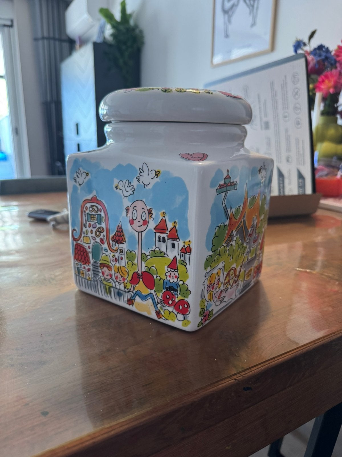 Grote voorraadpot Blond Amsterdam, Ophalen, Zo goed als nieuw, Steen, Aardewerk of Keramiek, Overige thema's