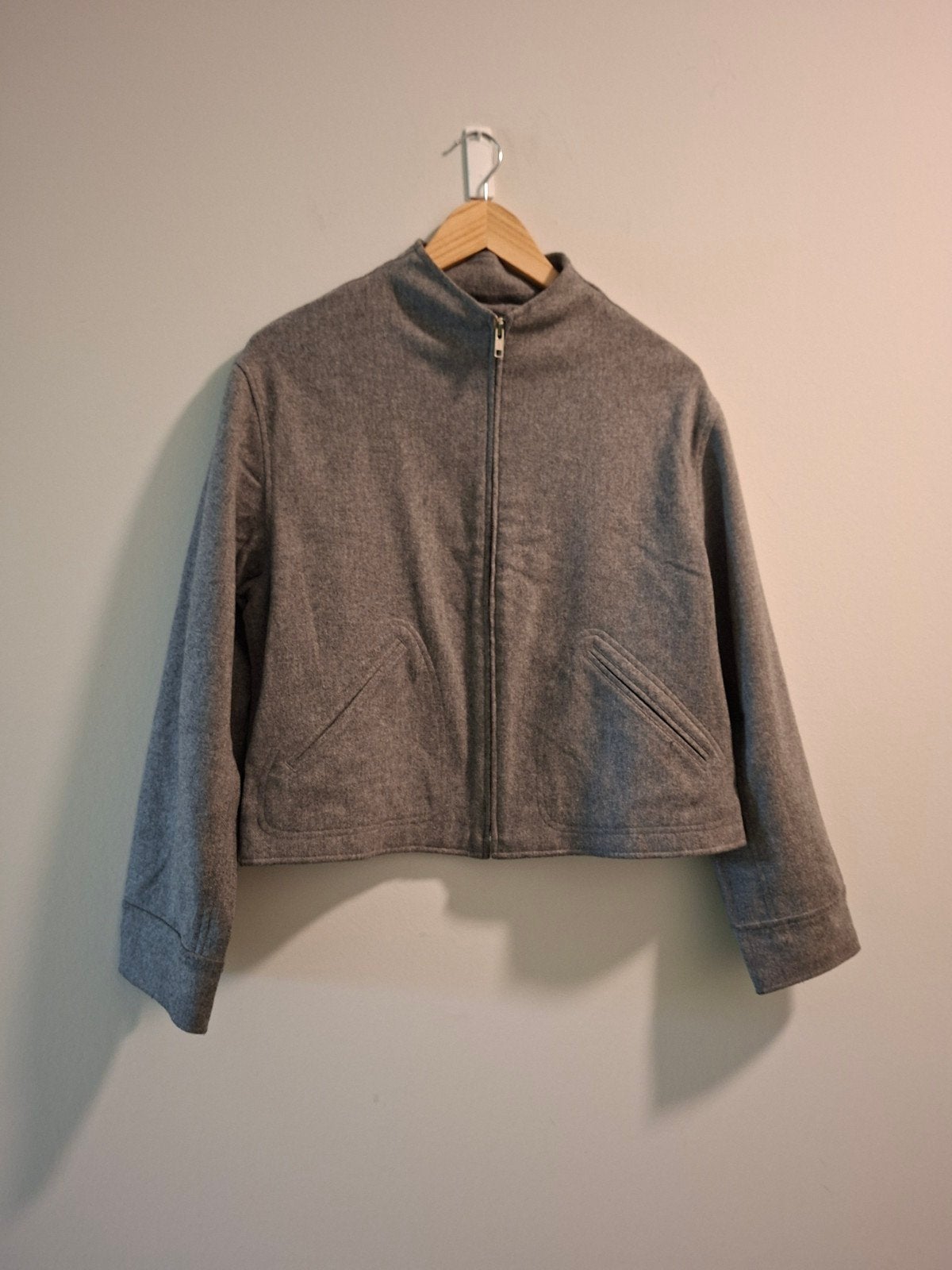 Mooi wollen grijs jasje van Ralph Lauren, maat L, Kleding | Dames, Jassen | Winter, Maat 42/44 (L), Ophalen of Verzenden, Ralph Lauren