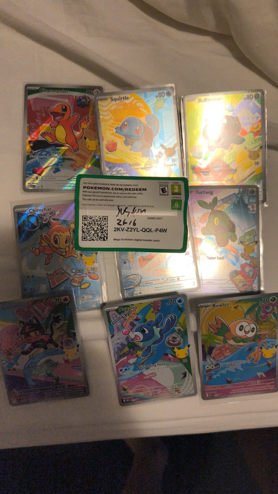 Pokemon First Partner Series 1 Set, Kanto starters, FP1, Ophalen, Zo goed als nieuw, Meerdere kaarten