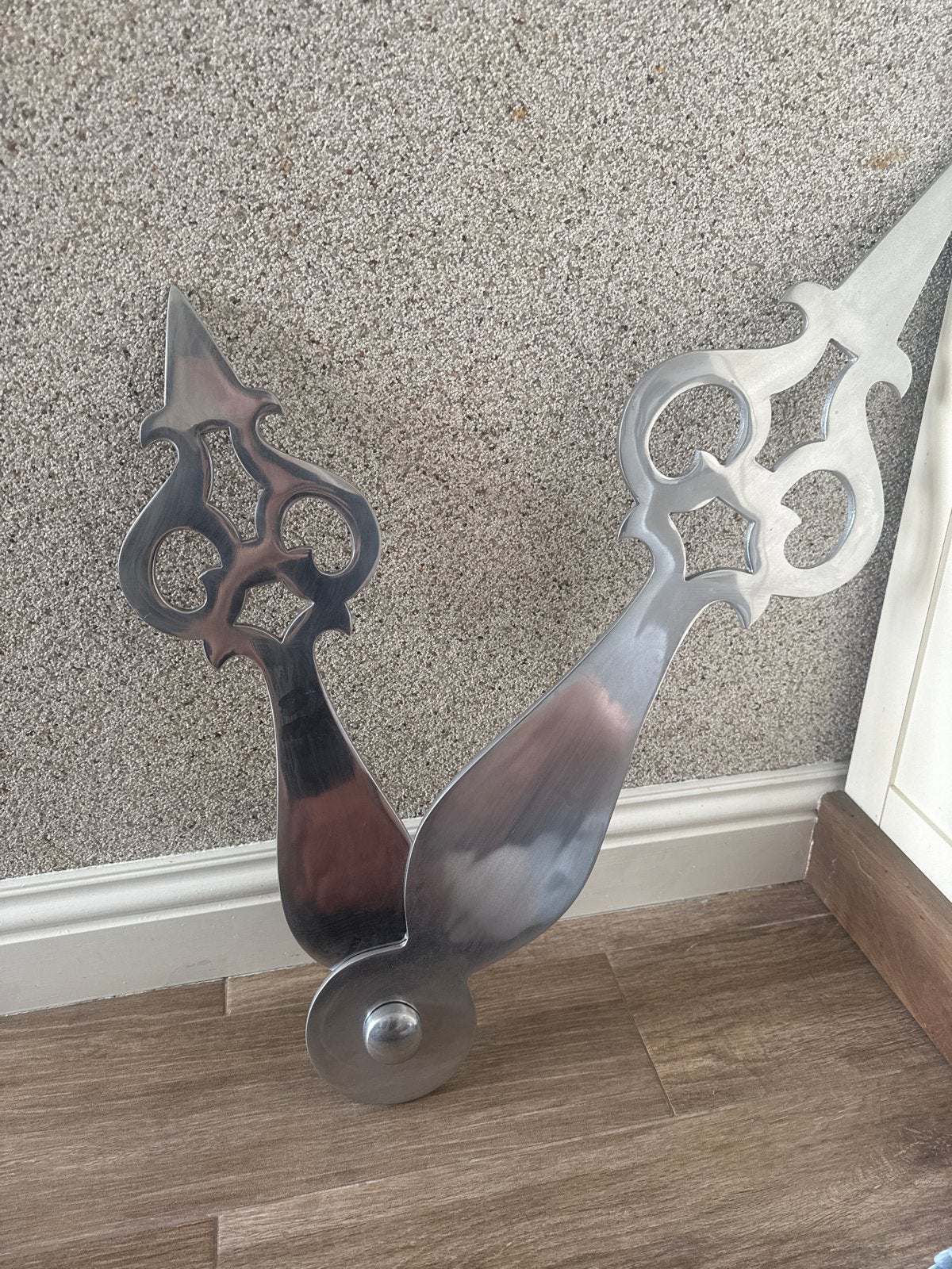 Silver klokwijzers decoratie, Ophalen