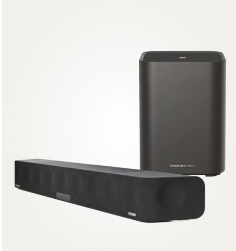 Sennheiser AMBEO Soundbar Max + Subwoofer + Muurbeugel, Ophalen of Verzenden, Bluetooth, Zo goed als nieuw