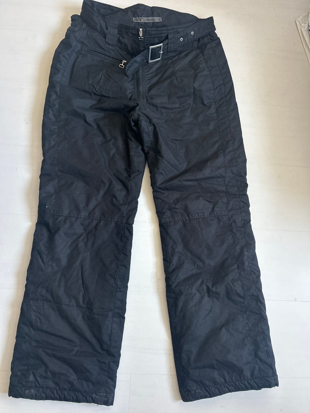 Zwarte skibroek - Tonini mt 42, Kleding | Dames, Ophalen of Verzenden, Gedragen, Maat 42/44 (L), Broek