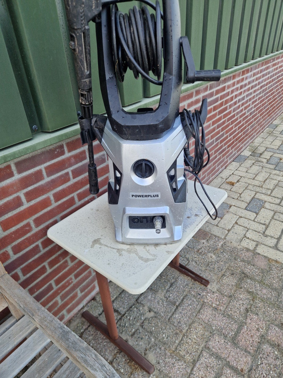 powerplus hogedrukreiniger karcher terrasreiniger, Ophalen, Zo goed als nieuw, Elektrisch