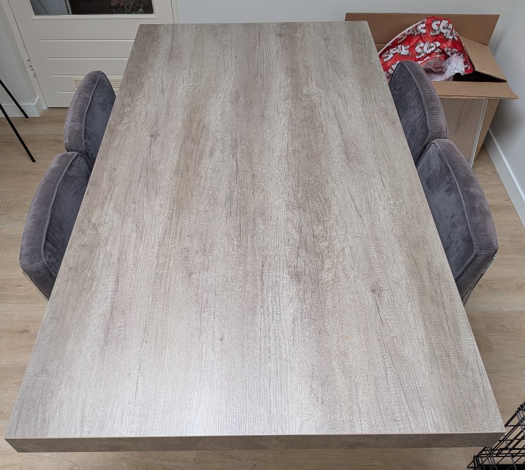 eettafel, Huis en Inrichting, Tafels | Eettafels, Gebruikt, 100 tot 150 cm, 150 tot 200 cm, Vier personen, Rechthoekig, Ophalen