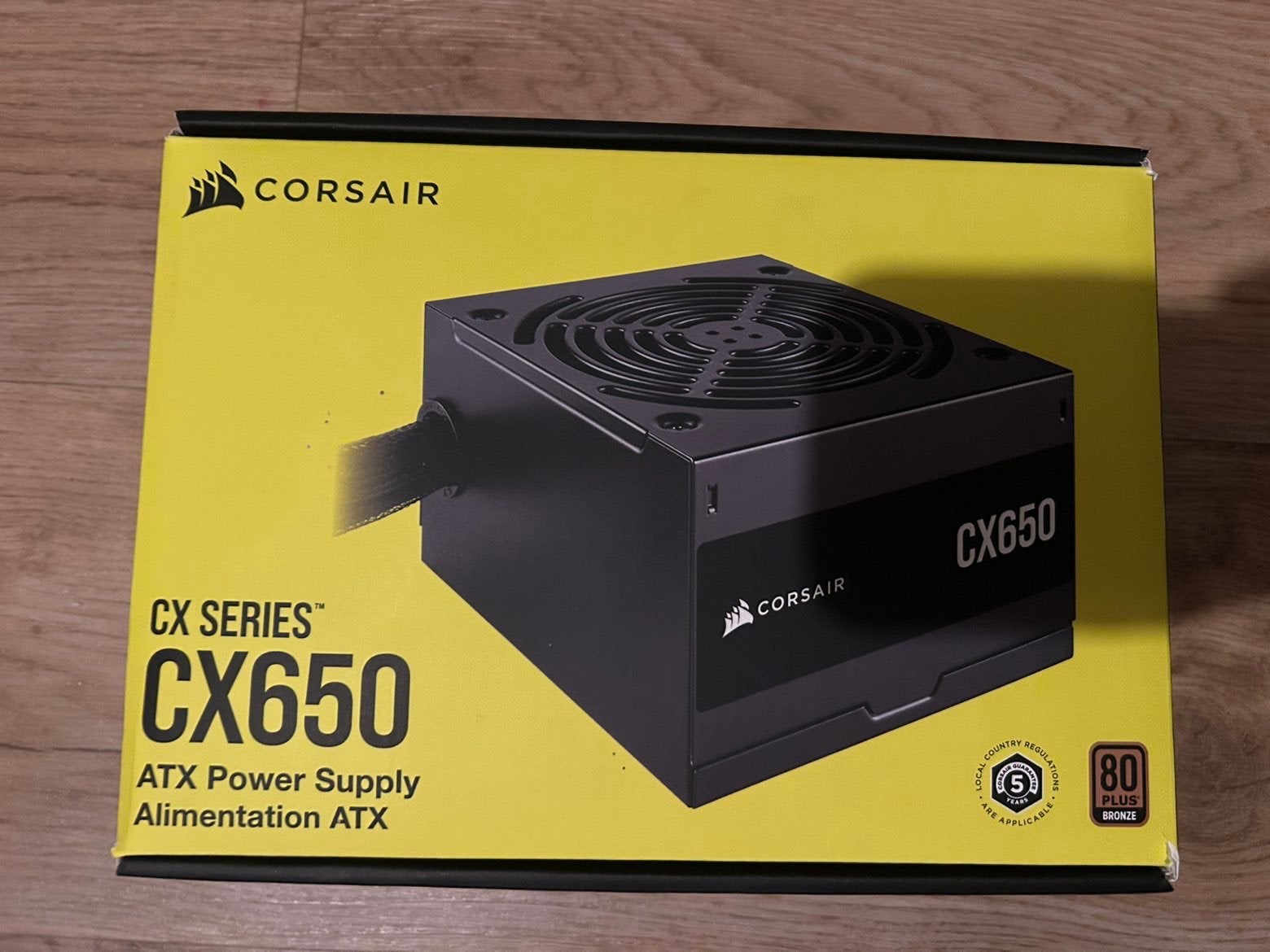 Corsair CX650 non-modulair ATX power supply, Ophalen of Verzenden, Zo goed als nieuw