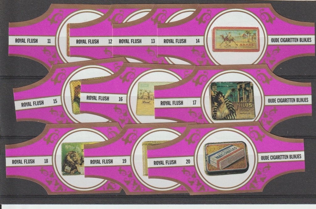 reeks 189  tabac dozen  1-10   sigarenbanden, Ophalen of Verzenden, Zo goed als nieuw, Sigarenbandjes