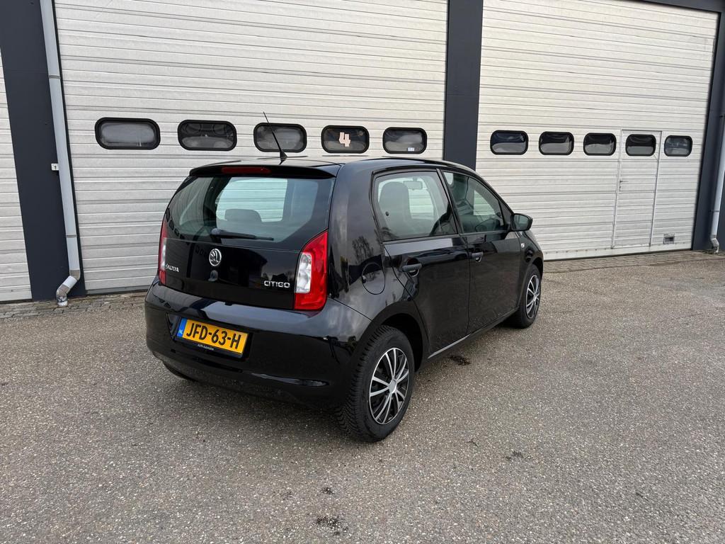 Skoda Citigo 1.0 Greentech Arctic Airco 5 deurs Elektrisch p, Auto's, Voorwielaandrijving, Euro 5, Stof, Zwart