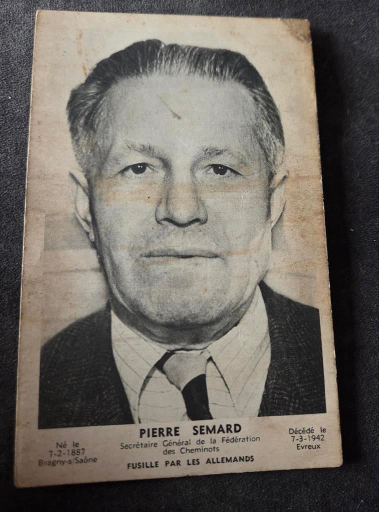 Pierre Semard (1887–1942) - Franse vakbondsman, Verzenden, 1920 tot 1940, Ongelopen, Overige thema's