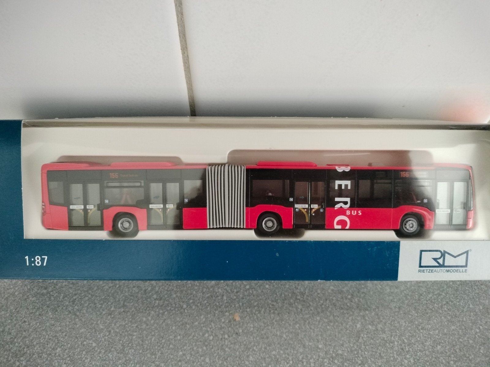 Rietze MB-Citaro G12 Geleed Busmodel 1:87 - Nieuw in doos, Ophalen of Verzenden, Nieuw, Bus of Vrachtwagen, Rietze