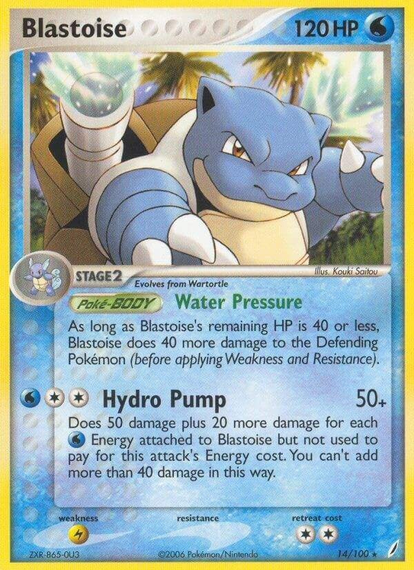 Crystal Guardians  Blastoise 14/100 Holo, Ophalen of Verzenden, Nieuw, Losse kaart