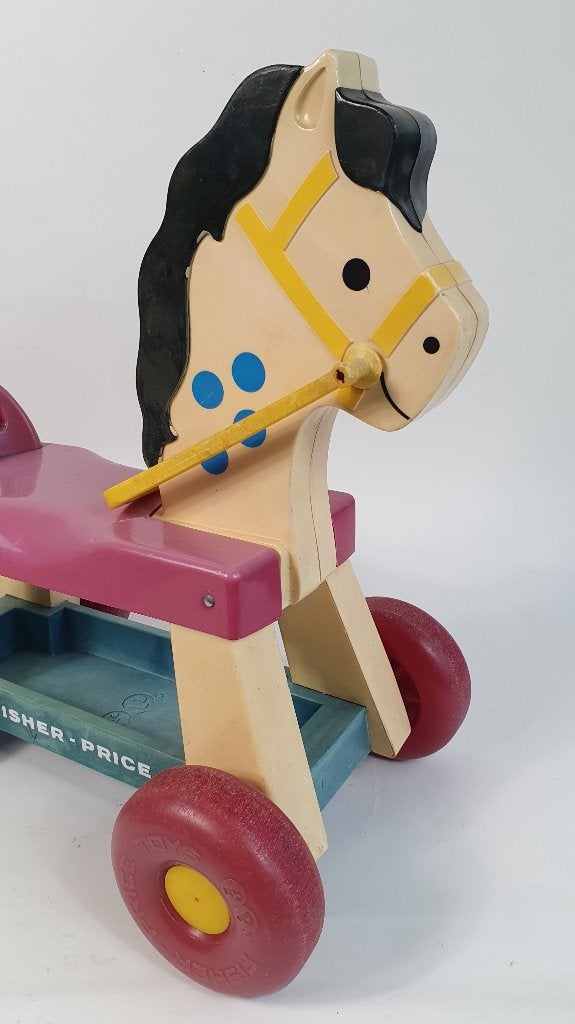 Fisher Price paard no 978, rijpaardje, hobbelpaard. S36, Tweedehands verkoop, Tweedehands verkoop, Ophalen of Verzenden, Geen@idee.nl