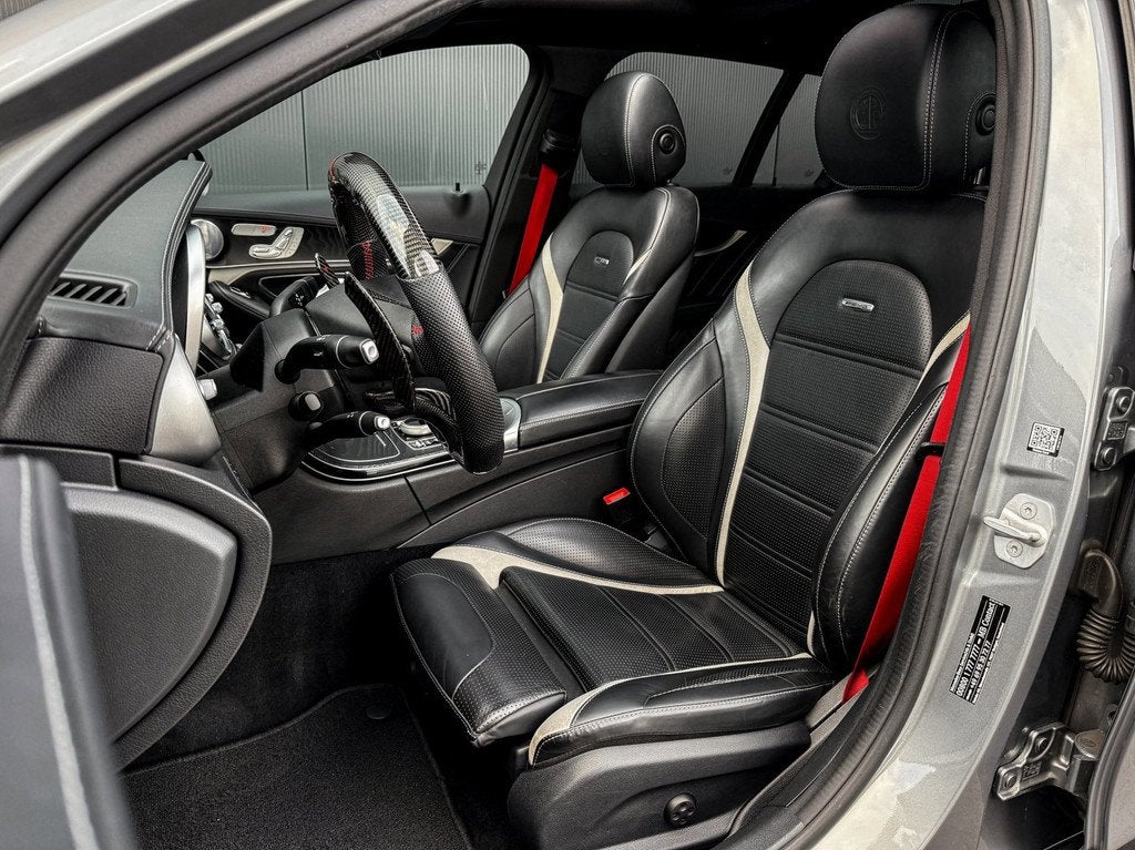 Mercedes-Benz C-klasse Estate C63S AMG Edition 1 510 PK PANO, Auto's, Automaat, Achterwielaandrijving, Gebruikt, Leder