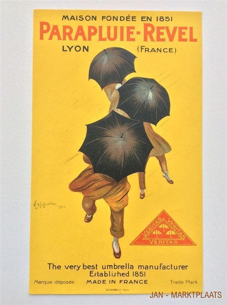 Cappiello ART DECO RECLAME Origineel Affiche 1922