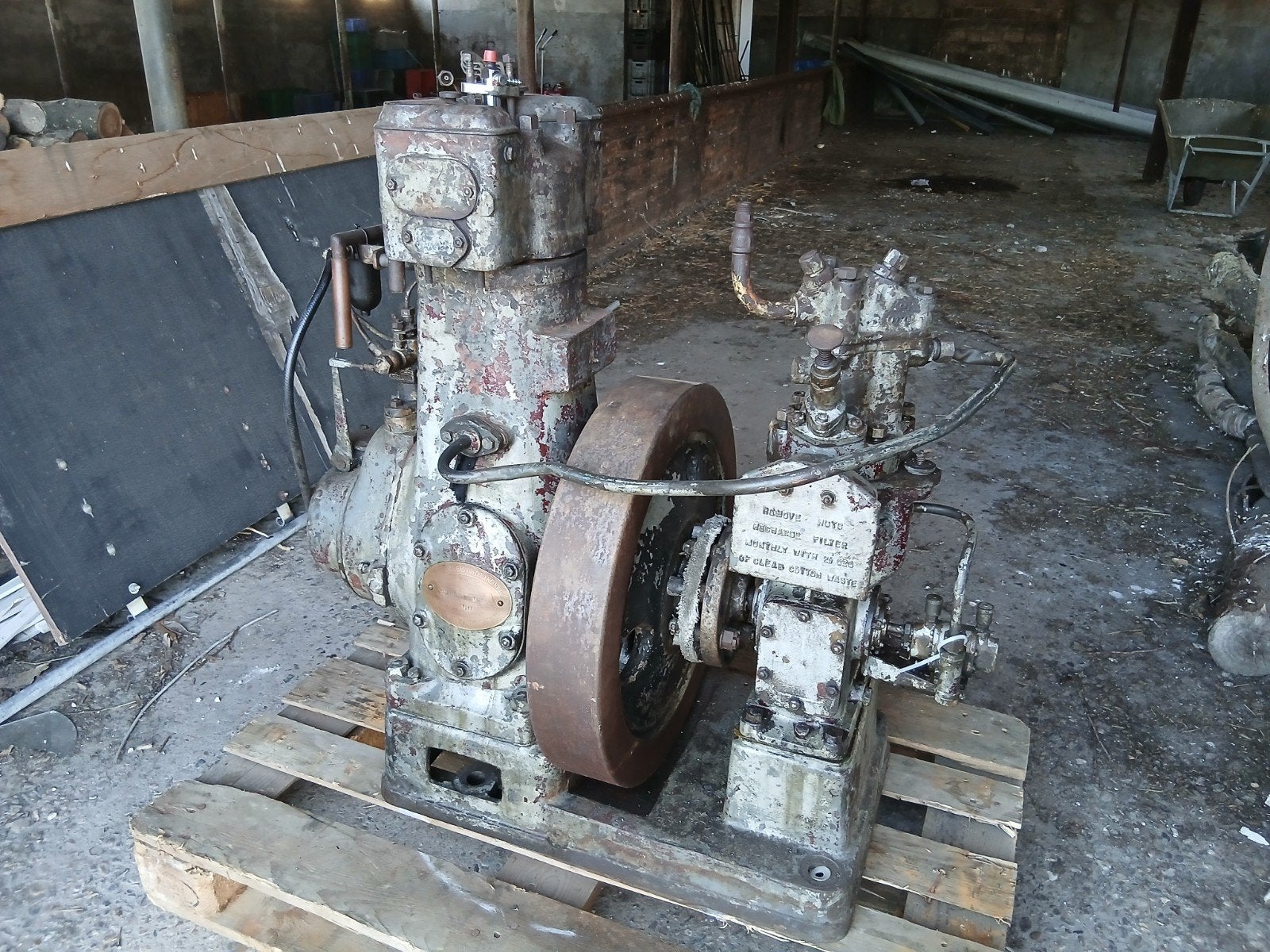 National DSH diesel startlucht compressor sleepboot schip, Watersport en Boten, Ophalen, Gebruikt, Motor en Techniek