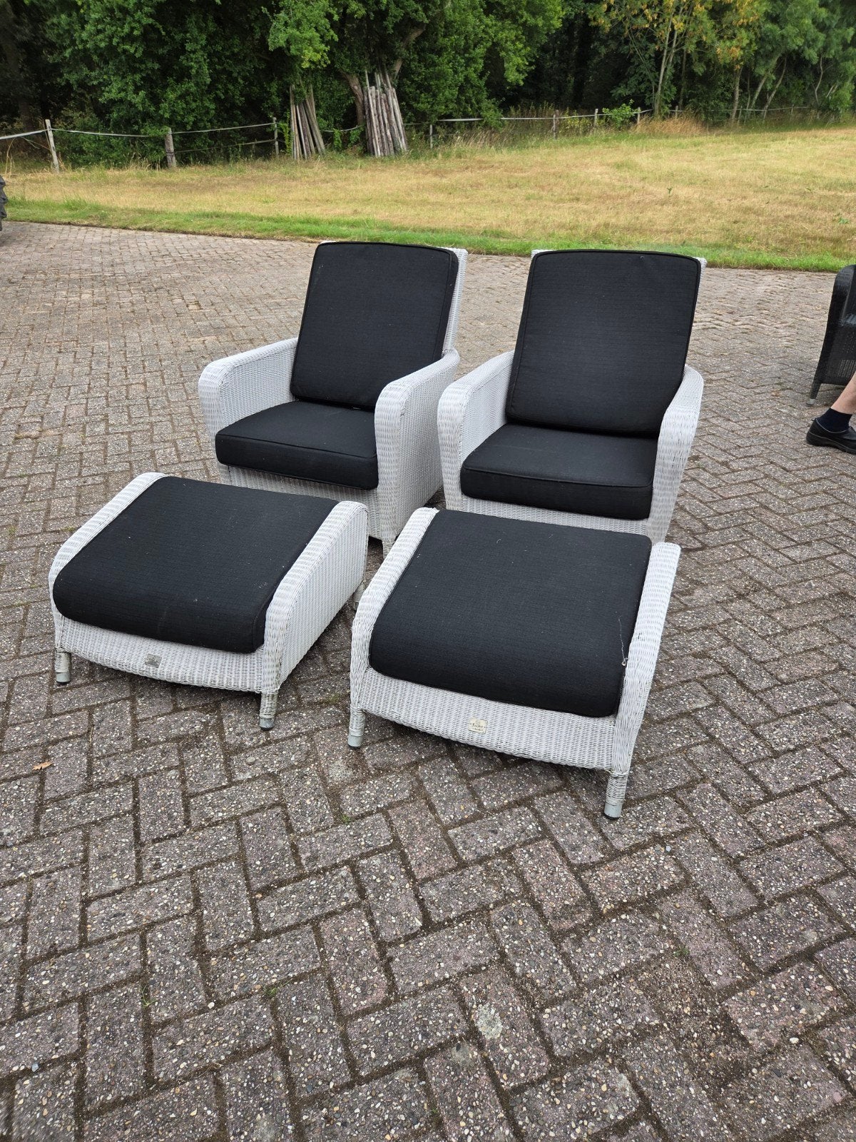 2 relax fauteuil ruimte maak Prijsje, Ophalen of Verzenden, Gebruikt, Rotan