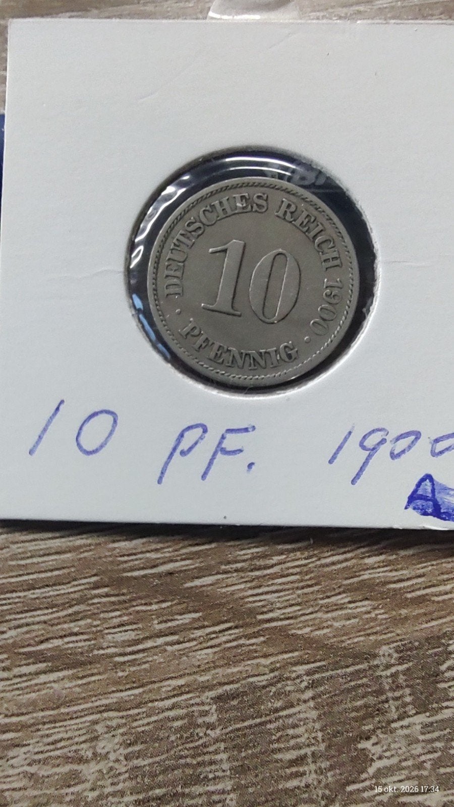 Duitse 10 Pfennig munt uit 1900 A, Ophalen of Verzenden, Duitsland, Losse munt